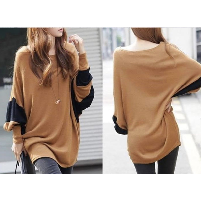 Womens Casual Batwing Top